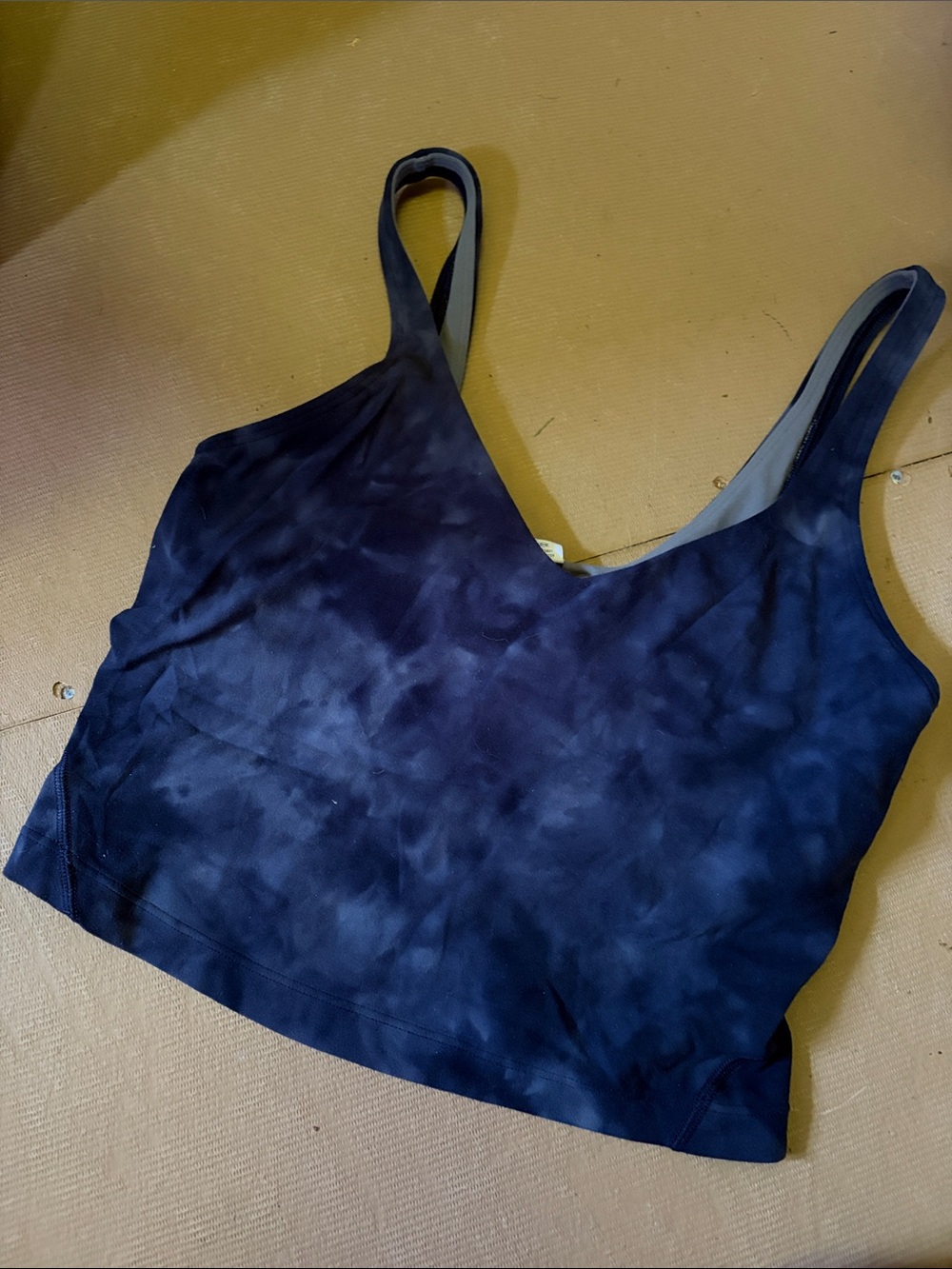 lululemon athletica Navy Tie-Dye Seamless Sports Bralette